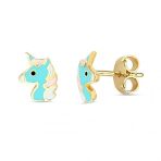 Lilarote Pirlanta Unicorn Cocuk Altin Kupe