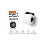 Lilasso Metal Banyo Wc Kağıt Rulo Peçetelik -Yapışkanlı