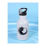 lili hediyelik Aylı Kadın Matara Suluk 600 ml - Çocuk Suluk Matara Beyaz, LH97326423842352342