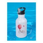 lili hediyelik Bisiklet Balon Baskılı Matara Suluk 600 ml - Kız Çocuk Suluk, Kız Sulukları