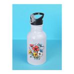 lili hediyelik Çiçek Teması Baskılı Matara Suluk 600 ml - Sporcu Suluğu, Büyük Suluk, Spor Matara, Sporcu Sulukları