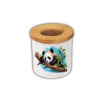 lili hediyelik Dalda Bulunan Panda Baskılı Kalemlik Kalem Kutusu