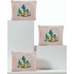 lili hediyelik Doğa Baskılı 3'lü Makyaj Çantası 20x25 Cm - Kadın Doğum Günü Hediyesi Kadın Hediye Ürün