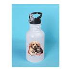 lili hediyelik Kedili Köpekli Matara Suluk 600 ml - Sporcu Suluğu, Büyük Suluk, Spor Matara, Sporcu Sulukları