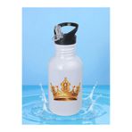 lili hediyelik Kral Kraliçe Matara Suluk 600 ml - Çocuk Suluk Matara Beyaz, LH92074692386432523234