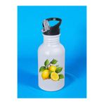 lili hediyelik Limon Baskılı Matara Suluk 600 ml - Kız Çocuk Suluk Beyaz, LH93278642937842522342
