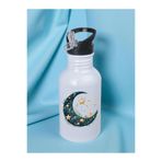 lili hediyelik Modern Ay Baskılı Matara Suluk 600 ml - Sporcu Suluğu, LH9723649236235235234