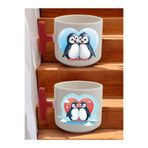 lili hediyelik Penguenler 2'li Latte Bardağı - Doğum Günü Hediyesi, Sevgiliye Hediye, Anneye Hediye, Babaya Hediye, LH9276498726423234234