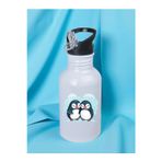 lili hediyelik Penguenler Baskılı Matara Suluk 600 ml - Sporcu Suluğu, Büyük Suluk, Spor Matara, Sporcu Sulukları