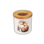 lili hediyelik Sarılan 2 Kedi Baskılı Kalemlik Kalem Kutusu