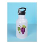 lili hediyelik Üzüm Baskılı Matara Suluk 600 ml - Sporcu Suluğu, Büyük Suluk, Spor Matara, Sporcu Sulukları