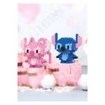 Lilibin Stitch ve Angel İkili Set Mikro Blok Figür - Sevimli Karakter Yapım Seti - Eğitici Zeka Oyuncağı - 14+ Yaş Dekoratif Koleksiyon