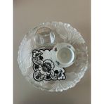 Lilies Atelier Delik Işi Keten 2 Adet Kokteyl Peçete-Bardak Altlığı-Kahve Sunum - Beyaz - Siyah
