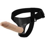 Lilitu Shop 21,5 cm Belden Bağlamalı Kıkırdaklı Bükülebilir İçi Dolu Strapon Penis
