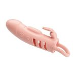 Lilitu Shop 2,5 cm Dolgu Uzatmalı Titreşimli Penis Kılıfı Prezervatif Vibratör