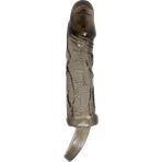 Lilitu Shop 3 cm Dolgu Uzatmalı Titreşimli Zenci Penis Kılıfı Prezervatif Vibratör