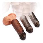 Lilitu Shop Ucu Dolgulu Uzatmalı 3'lü Zenci Penis Kılıfı Seti