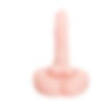 LilituShop 21 cm Oynar Başlı Titreşimli Sesli Çift Girişli Realistik Vibrator Masturbator 8016