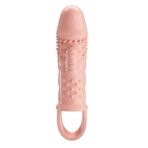 LilituShop 2,5 cm Dolgu Uzatmalı Titreşimli Penıs Kılıfı Vibrator BDM2624