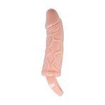 LilituShop 3 cm Dolgu Uzatmalı Titreşimli Penis Kılıfı Vibratör B1190