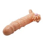 LilituShop 4 cm Dolgu Uzatmalı Titreşimli Penıs Kılıfı Vibrator BDM1270