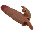 LilituShop 5 cm Dolgu Uzatmalı Titreşimli Penıs Kılıfı Prezervatif Vibrator BDM1431