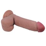 LilituShop Belden Bağlamalı 20,5 cm Çift Katmanlı Gerçekçi Dıldo BDM1320B