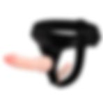 LilituShop Belden Bağlamalı Çift Taraflı İçi Dolu Strapon Penis B1045