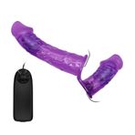 LilituShop Belden Bağlamalı Çift Taraflı Titreşimli Strapon Dildo BDM2260