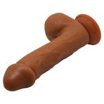 LilituShop Belden Bağlamalı Hediyeli 23,5 cm Realistik Vantuzlu Melez Dildo BDM8040B