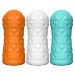 LilituShop Prizma Hayali 15 cm Gerçekçi Doku Realistik Suni Darbeli Mastürbator Beyaz BDM1322B
