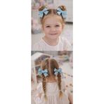 Liliza Accessories Mavi Simli 2li Çocuk Klips Toka - Mezuniyet Düğün Tokası