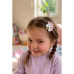 Liliza Accessories Unicorn Pembe Beyaz Glitter Bebek Klips Toka