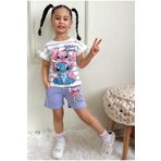 LİLLYPİCCA Lilo Desenli Kız Çocuk Cepli Şortlu Takım ( BEDEN TABLOSU RESİMLERDE MEVCUTTUR)