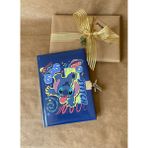 Lilo & Stitch Kilitli Hatıra Defteri | 14X20 cm – 80 Yaprak Sert Kapaklı Günlük - Mor - Lacivert