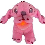 Lilo ve Stitch Nefes Alan Çocuk Peluş Sakinleştirici Oyuncak Karikatür Bebek Müzik Işık Uyku Oyuncağı Pembe Stitch (Yurt Dışından) - 784 Pembe
