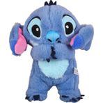 Lilo ve Stitch Nefes Alan Çocuk Peluş Sakinleştirici Oyuncak Karikatür Bebek Müzik Işık Uyku Oyuncağı Pembe Stitch (Yurt Dışından) - (Washed)Blue