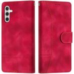 LiLula Samsung Galaxy A04S/A13 5G/A04 4G Kılıfı ile Uyumlu, Cep Telefonu Kılıfı Samsung A04S/A13 5G/A04 4G Kılıf Katlanabilir Deri Ters Çevirmeli Cüzdan Kılıfı Samsung A04S/A13 5G/A04 4G (Kırmızı)