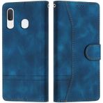 LiLula Samsung Galaxy A20/A30 Kılıfı ile Uyumlu, Cep Telefonu Kılıfı Samsung A20/A30, Galaxy A20/A30 Kılıf Katlanabilir Deri Ters Çevirmeli Cüzdan Kılıfı Samsung A20/A30 Kılıf Kılıfı (Mavi)