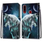 LiLuLa Samsung Galaxy A20S Kılıfı ile Uyumlu, PU Deri Telefon Kılıfı [Flip Stand] [Kart Yuvası] [Manyetik Kilit] Ters Çevirmeli Kılıf Deri Darbeye Dayanıklı Koruyucu Flip Kılıf Samsung A20S (Wolf 1)