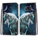 LiLuLa Samsung Galaxy S7 Kılıfı ile Uyumlu, PU Deri Telefon Kılıfı [Flip Stand] [Kart Yuvası] [Manyetik Kilit] Ters Çevirmeli Kılıf Deri Darbeye Dayanıklı Koruyucu Flip Kılıf Samsung S7 (Wolf 1)