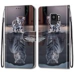 LiLuLa Samsung Galaxy S9 Kılıfı ile Uyumlu, PU Deri Telefon Kılıfı [Flip Stand] [Kart Yuvası] [Manyetik Kilit] Ters Çevirmeli Kılıf Deri Darbeye Dayanıklı Koruyucu Flip Kılıf Samsung S9 (Cat 3)