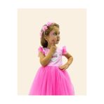 Lily and Co Lily Co Pembe Prenses Çocuk Elbisesi - Özel Gün, Müsamere ve Doğum Günü Elbisesi