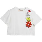 Lily Beyaz Kız Çocuk Tişört - 9 - 10 Yaş