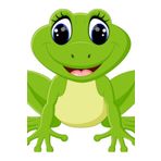 Lilyhobbyland (1906) Çocuklar için Renkli Baskılı Sayılarla Boyama Hobi Seti: Şirin Kurbağa (10 Renk)