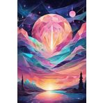 Lilyhobbyland (2918) Renkli Baskılı Sayılarla Boyama Hobi Seti (Çerçeveli) 60x75 cm: Gün Batımı 2