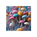 Lilyhobbyland (3100) Renkli Baskılı Sayılarla Boyama Hobi Seti (Çerçeveli) 40x50 cm: Renkli Mantarlar