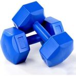 Lilys 2 X 8 Kg Dumbell Seti 2X8 Kg Dambıl Seti Plastik Tek Ebat Mavi