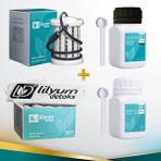Lilyum Detoks Ayak Detoks Cihazı Sarf Ürünleri Siyah ve Elektrot Temizleme Tozu - Beyaz