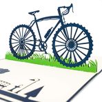 Limah® Pop Up Doğum Günü Kartı Bisiklet Kartı 3D Hediye Kartı Spor Kartı Erkek Çocuk Tebrik Kartı Yarış Bisiklet Kartı Sporcular için Doğum Günü Hediye Kuponu ile kombine edilebilir